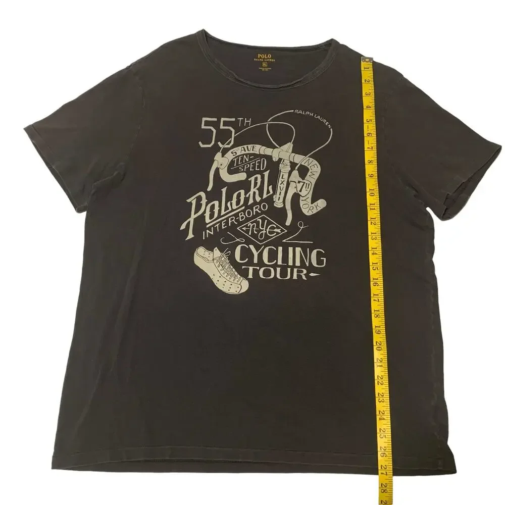 Vtg Polo Ralph Lauren T-Shirt 55th Inter-Boro Ten-Speed Cycling Tour Faded  XL